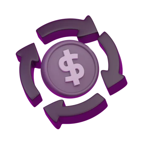 Cash Flow  3D Icon