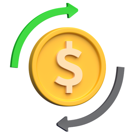 Cash Flow  3D Icon