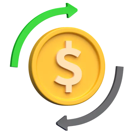 Cash Flow  3D Icon