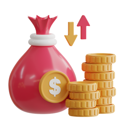 Cash Flow  3D Icon