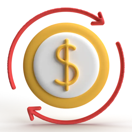 Cash Flow  3D Icon