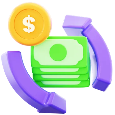 Cash Flow  3D Icon