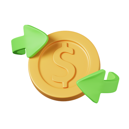 Cash Flow  3D Icon