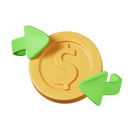 Cash Flow  3D Icon