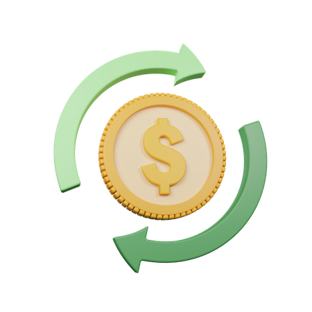 Cash Flow  3D Icon