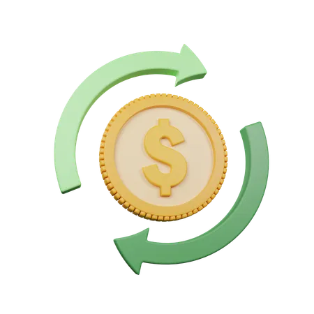 Cash Flow  3D Icon