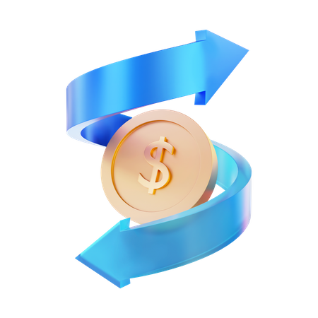 Cash Flow  3D Icon