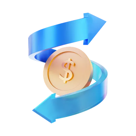 Cash Flow  3D Icon