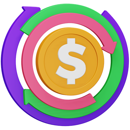 Cash Flow  3D Icon