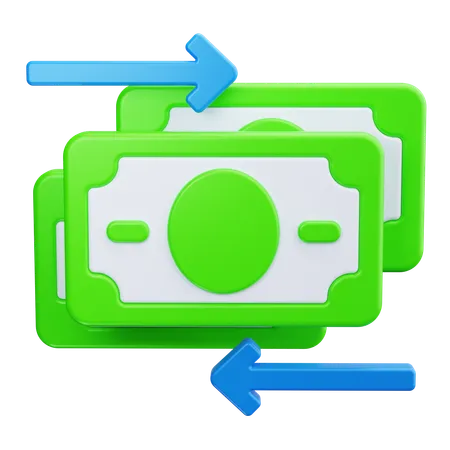 Cash Flow  3D Icon