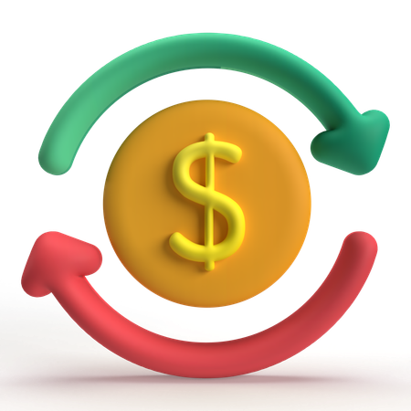 Cash Flow  3D Icon