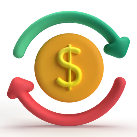 Cash Flow  3D Icon