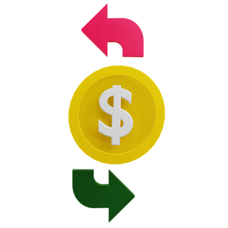 Cash Flow  3D Icon