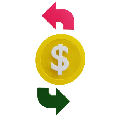 Cash Flow  3D Icon