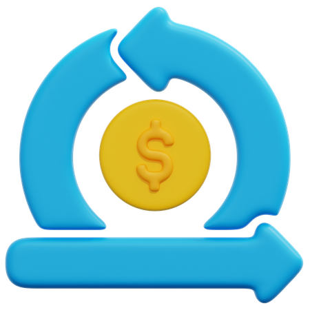 Cash Flow  3D Icon