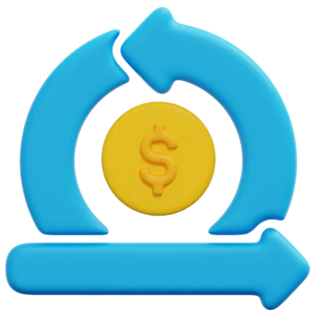 Cash Flow  3D Icon