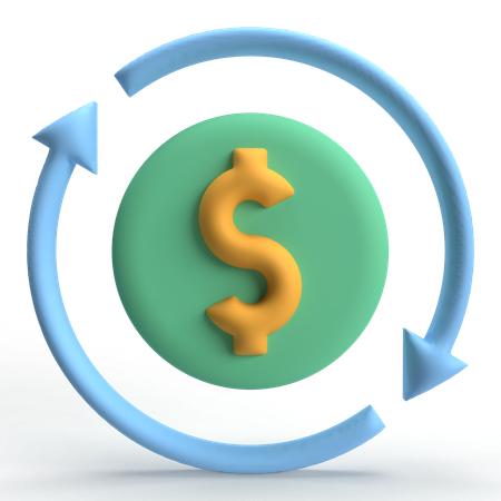 Cash Flow  3D Icon