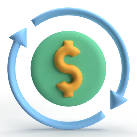 Cash Flow  3D Icon