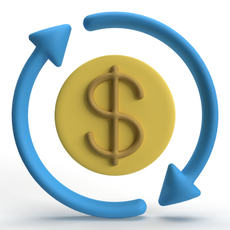 Cash Flow  3D Icon