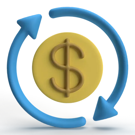 Cash Flow  3D Icon