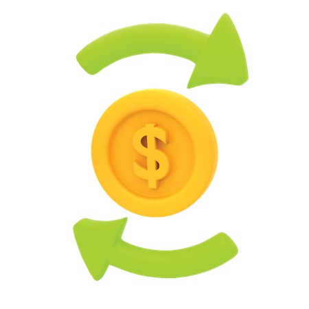 Cash Flow  3D Icon