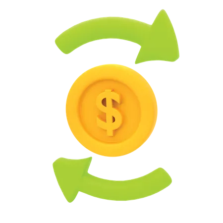 Cash Flow  3D Icon