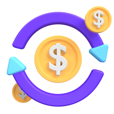 Cash Flow  3D Icon