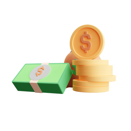 Cash Flow  3D Illustration