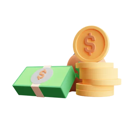 Cash Flow  3D Illustration