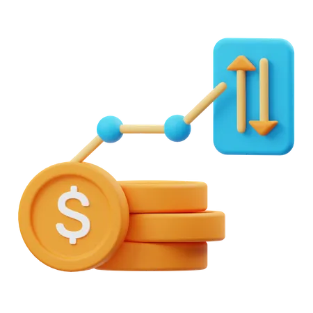 Cash Flow  3D Illustration