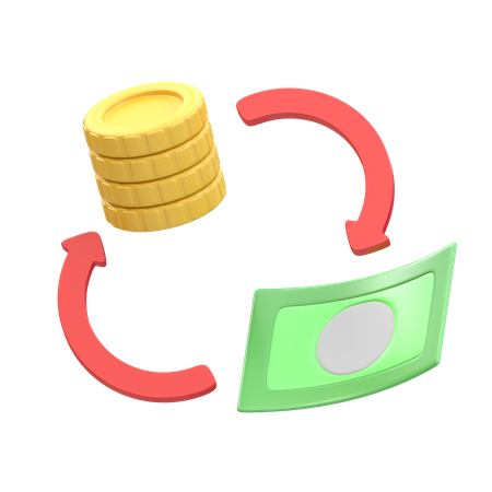 Cash Flow  3D Illustration