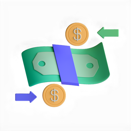 Cash Flow 3D Icon