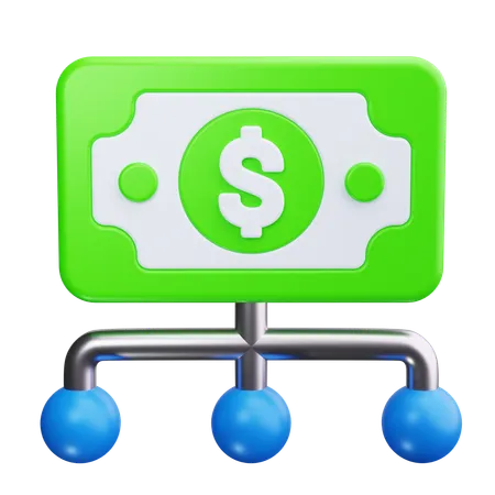 Cash Flow Chart  3D Icon