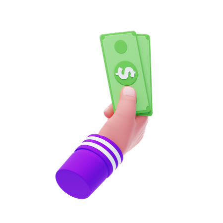 Cash Hand Gesture  3D Icon