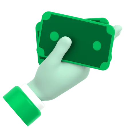 Cash In Hand  3D Icon