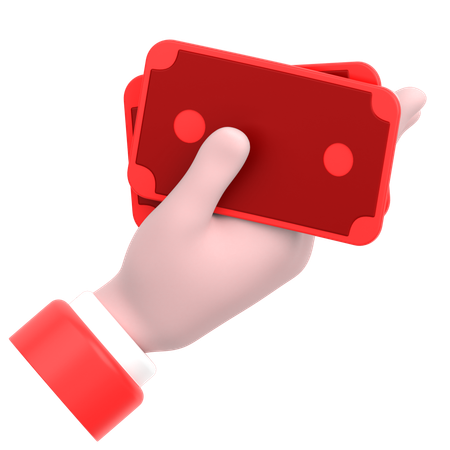 Cash In Hand  3D Icon