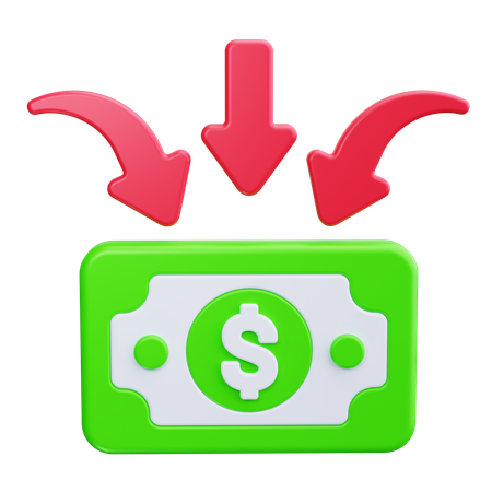 Cash Inflow  3D Icon