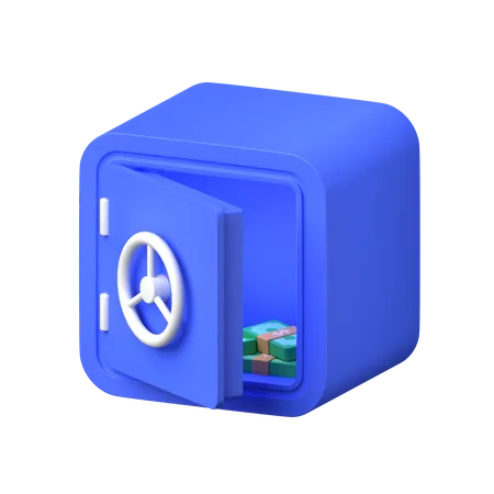 Cash Locker  3D Icon