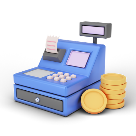 Cash Machine  3D Illustration