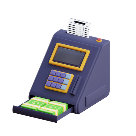 Cash Machine  3D Illustration