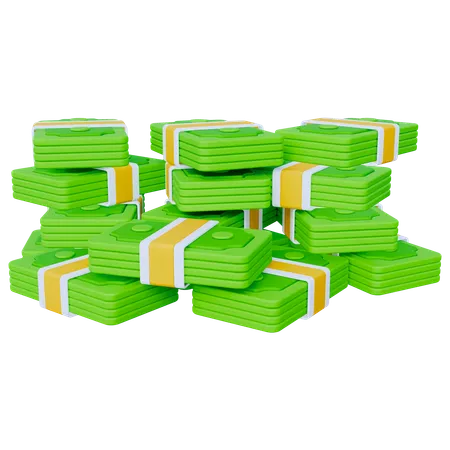 Cash Money Stack  3D Icon