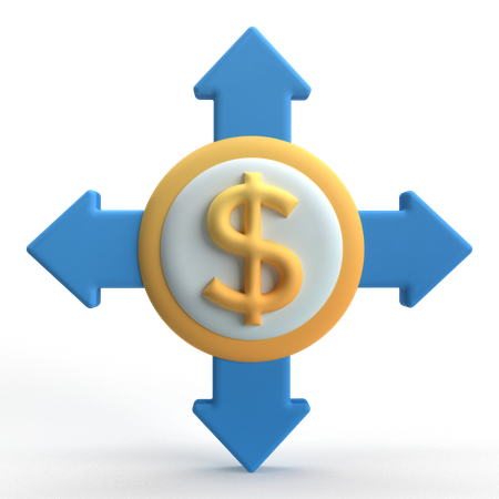 Cash Movement  3D Icon