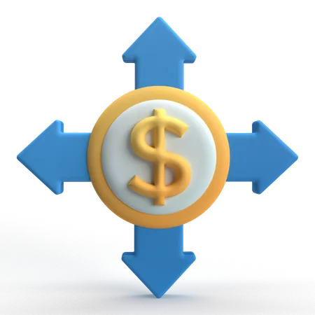 Cash Movement  3D Icon