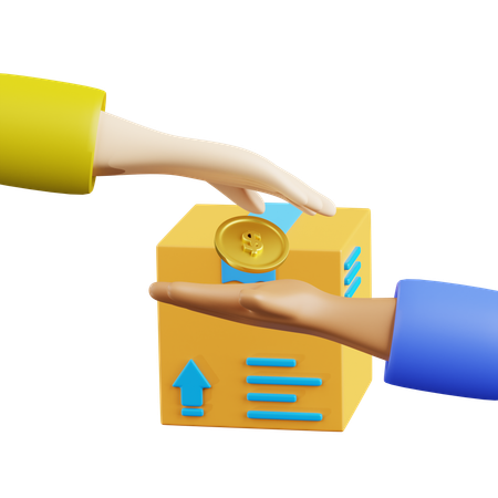 Cash on delivery  3D Icon