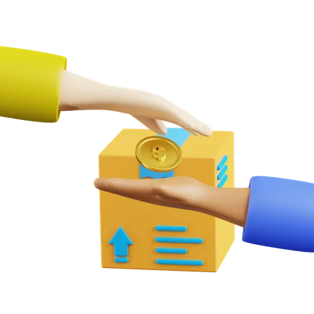 Cash on delivery  3D Icon
