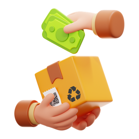 Cash On Delivery  3D Icon