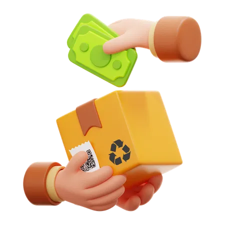 Cash On Delivery  3D Icon