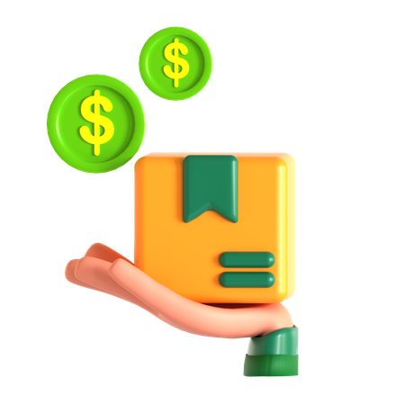 Cash On Delivery  3D Icon