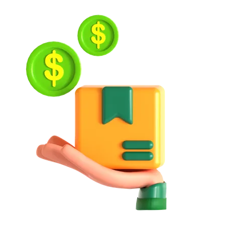 Cash On Delivery  3D Icon