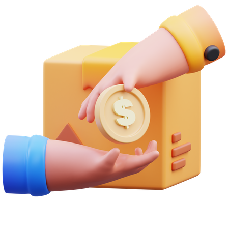 Cash On Delivery  3D Icon